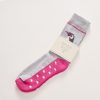 Quba & Co Grey And Pink Penguin Design Bed Socks - Penguin Best