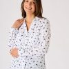 Quba & Co White Long Sleeved Dolphin Design Shirt - Kitti Hot