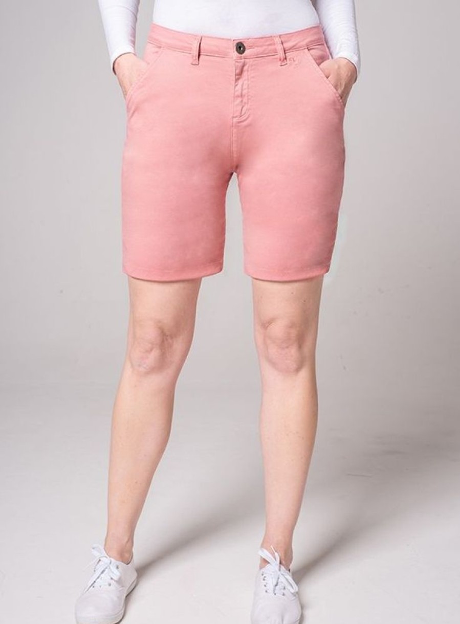 Quba & Co Hyacinth Chino Shorts - Dusky Rose Pink Hot