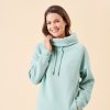 Quba & Co Marr Cowl Neck Mint Green Sweatshirt New