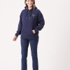 Quba & Co Donso Stripe Ladies Navy Hoodie Clearance