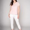 Quba & Co Ariana Woven T-Shirt - Peony Pink Hot