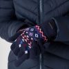 Quba & Co Navy Fairisle Warm Knitted Gloves - Gulls Hot