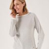 Quba & Co Light Grey Textured Crew Neck Jumper - Barbow Best