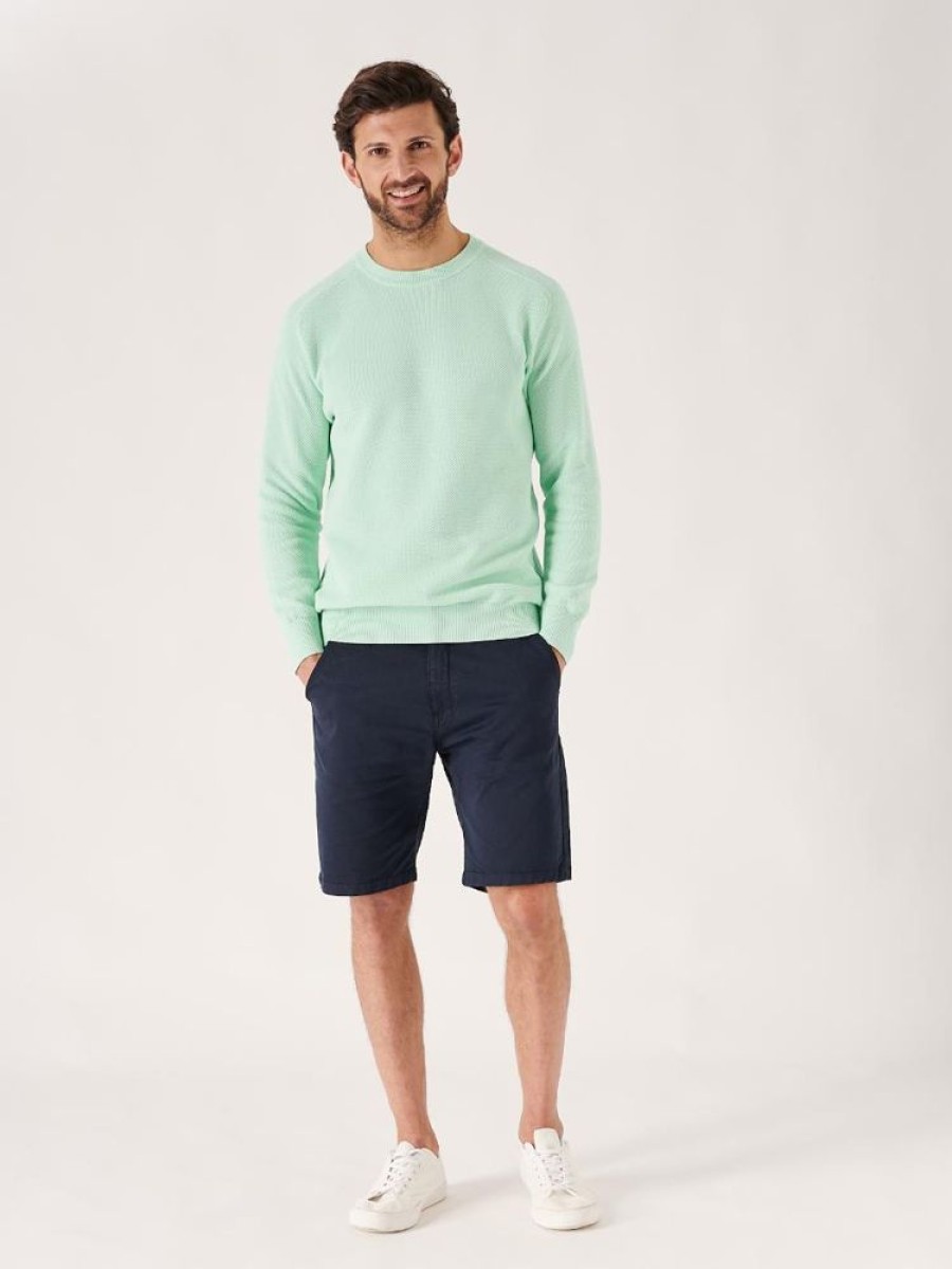 Quba & Co Kentmere Knit Crew Neck Mint Green Jumper Clearance