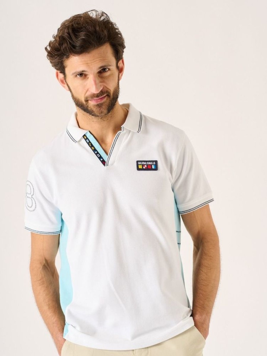 Quba & Co Grady X-Series Polo Shirt White Hot