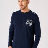 Quba & Co Navy Long Sleeve X-Series Pique T-Shirt - Laramy Wholesale