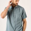 Quba & Co Brauton Green Short Sleeve Shirt Wholesale