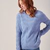 Quba & Co Theodora Pastel Blue Lambswool Jumper Online