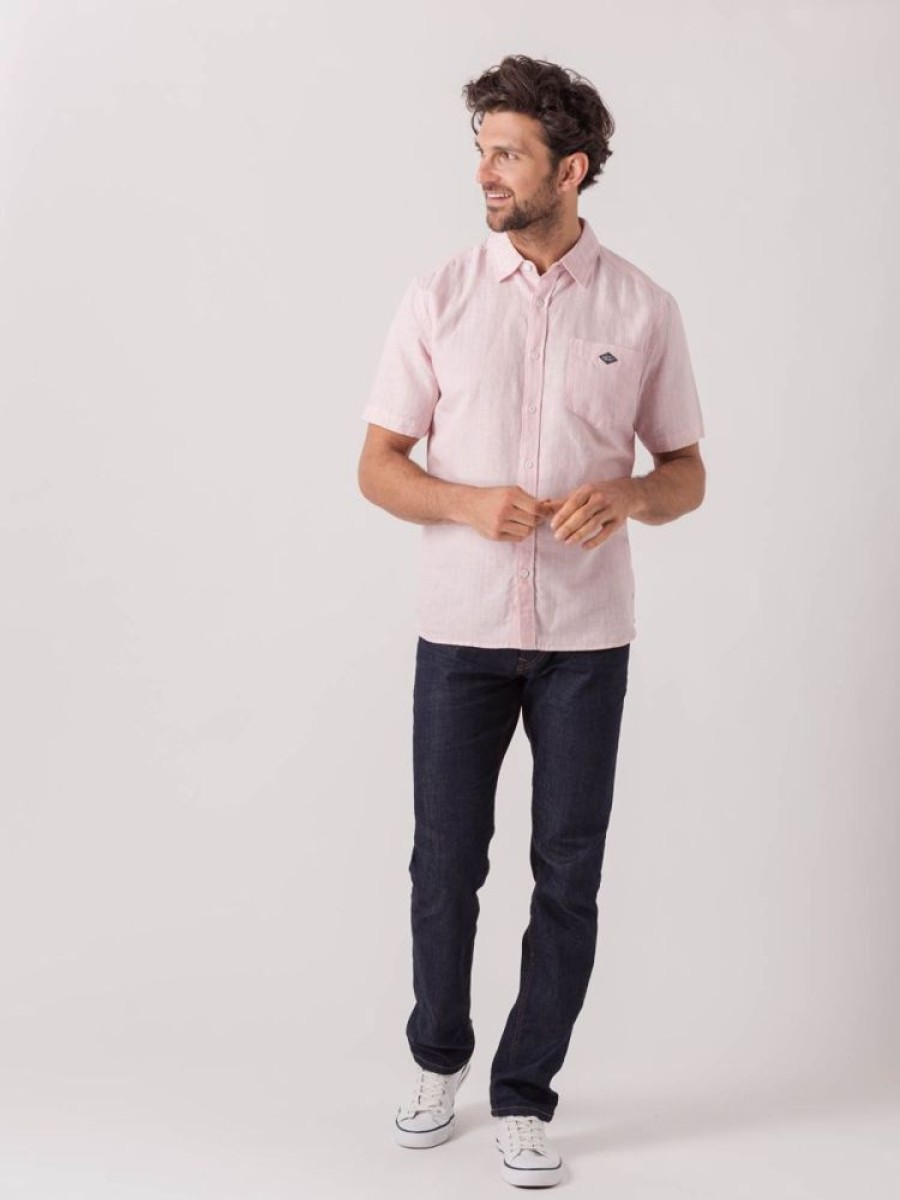 Quba & Co Sergio Short Sleeve Pinstripe Shirt Best