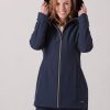 Quba & Co Mari Softshell Navy Hooded Coat Hot