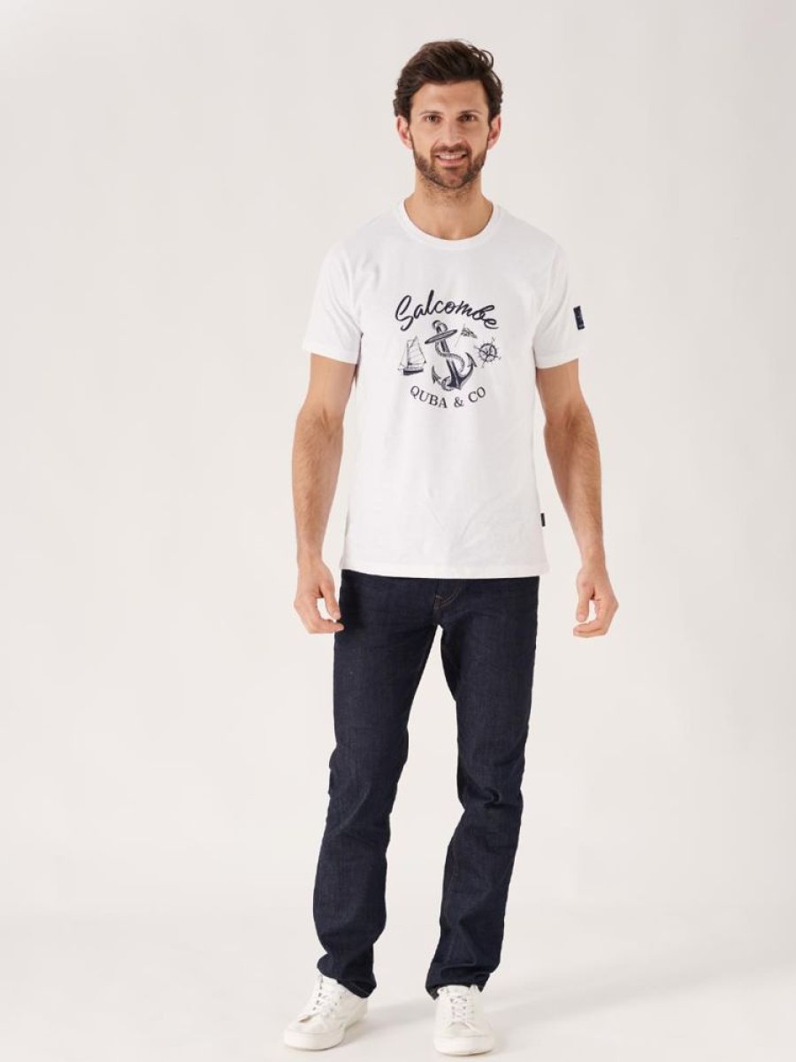 Quba & Co Lanton White Quba And Co Holiday Salcombe T-Shirt Online