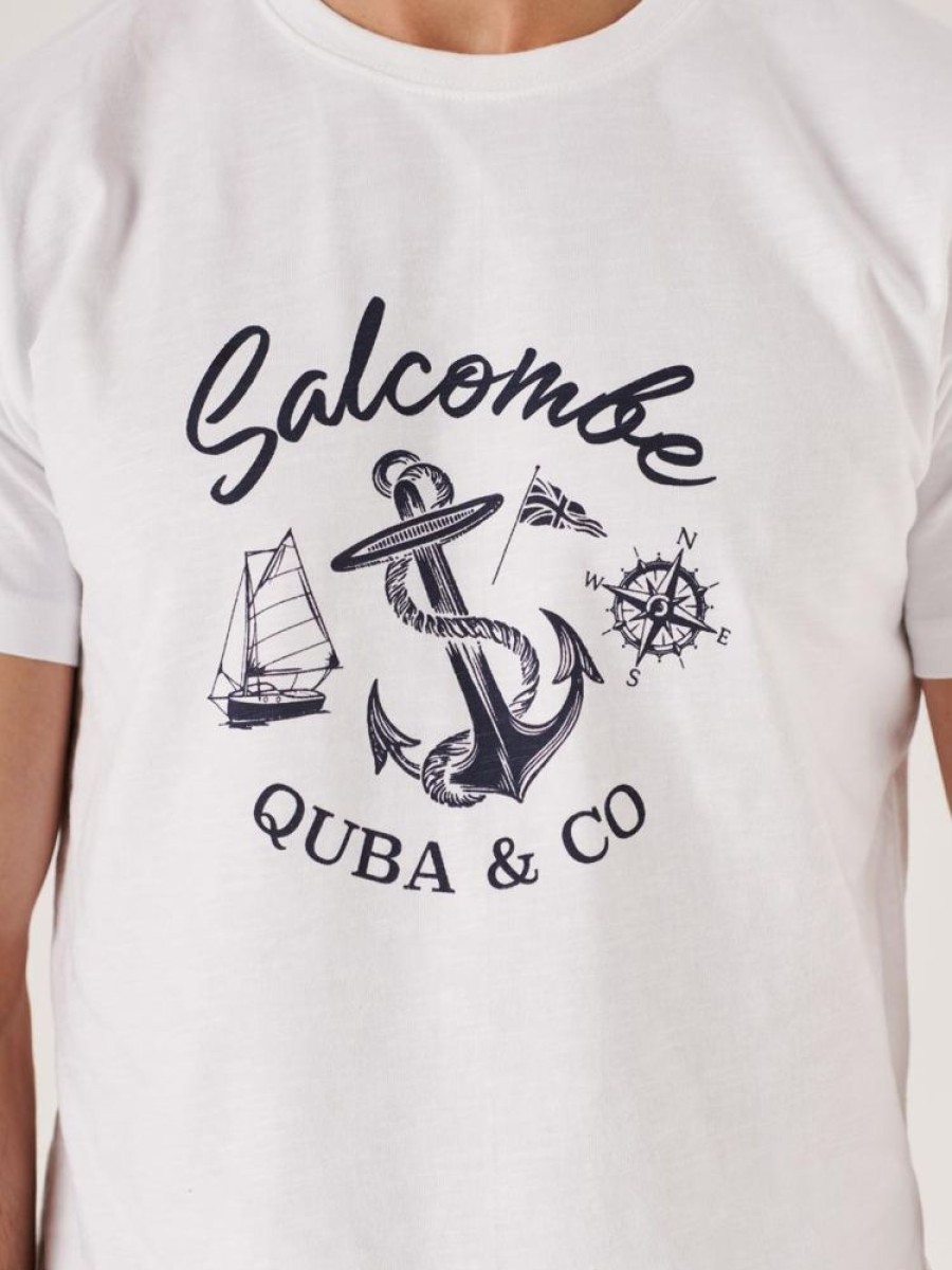 Quba & Co Lanton White Quba And Co Holiday Salcombe T-Shirt Online