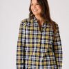 Quba & Co Blue And Ochre Long Sleeved Checked Shirt - Jalas New