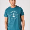 Quba & Co Blue Quba And Co Lifestyle Anchor Print T-Shirt - Delvey Hot