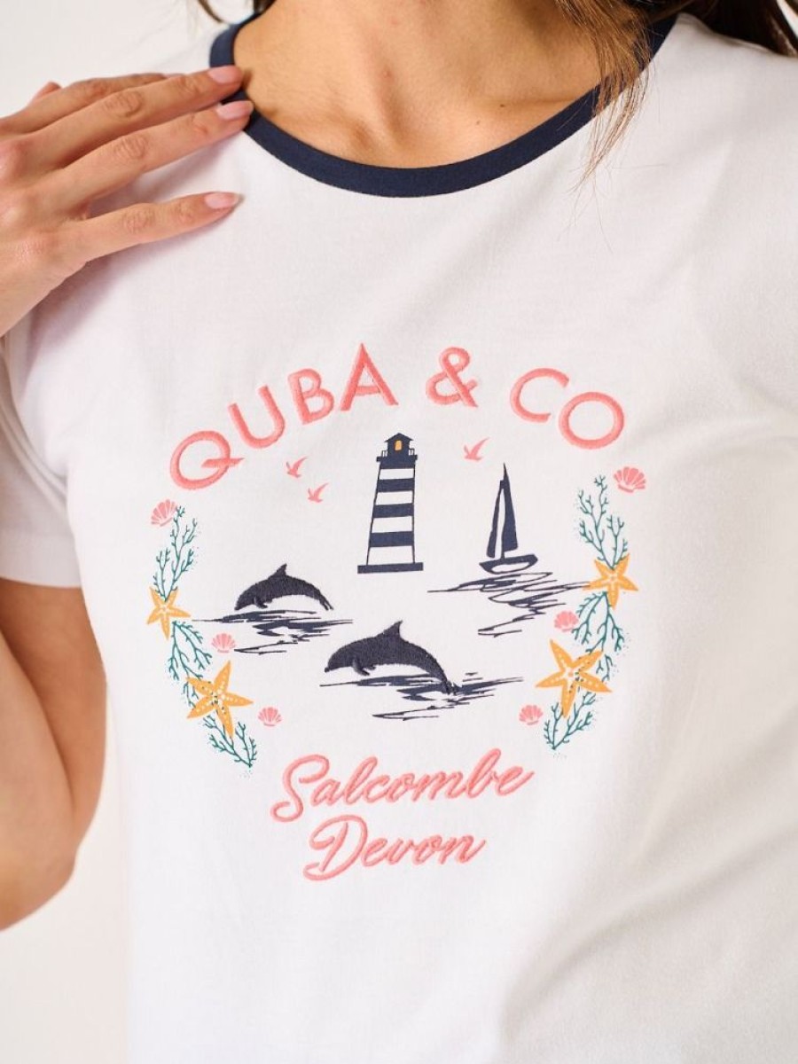 Quba & Co Gilpin Quba And Co Holiday Location Salcombe T-Shirt Wholesale