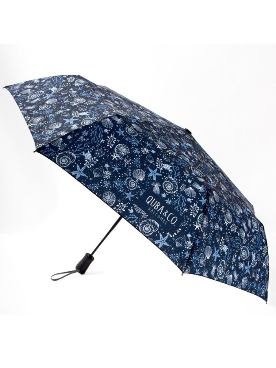 Quba & Co Navy Nautical Print Umbrella - Koga Best