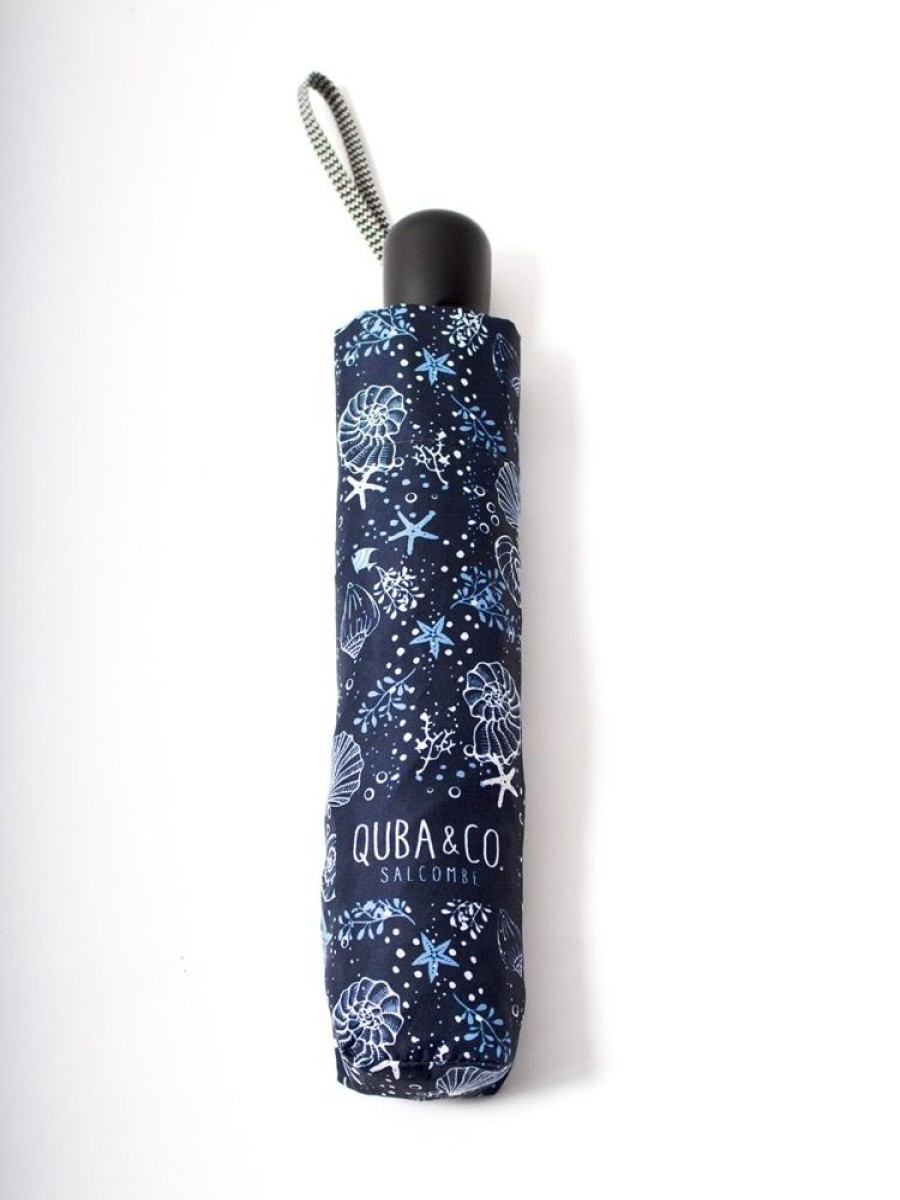 Quba & Co Navy Nautical Print Umbrella - Koga Best