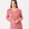 Quba & Co Ulric V-Neck Sorbet Pink Jumper Best