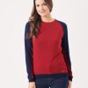 Quba & Co Oster Navy And Red Knitted Jumper Best