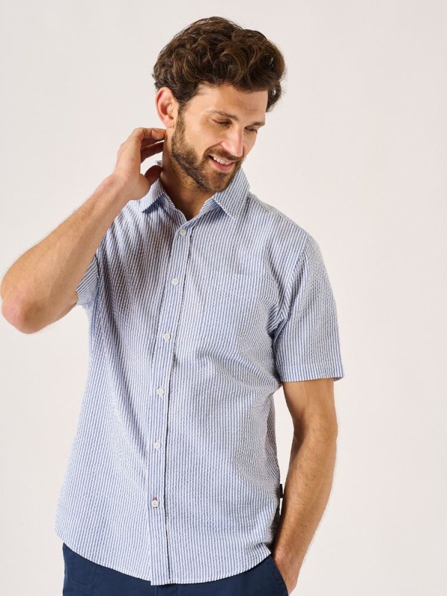 Quba & Co Dustin Short Sleeved Striped Shirt Online