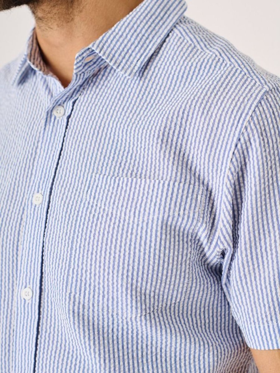 Quba & Co Dustin Short Sleeved Striped Shirt Online