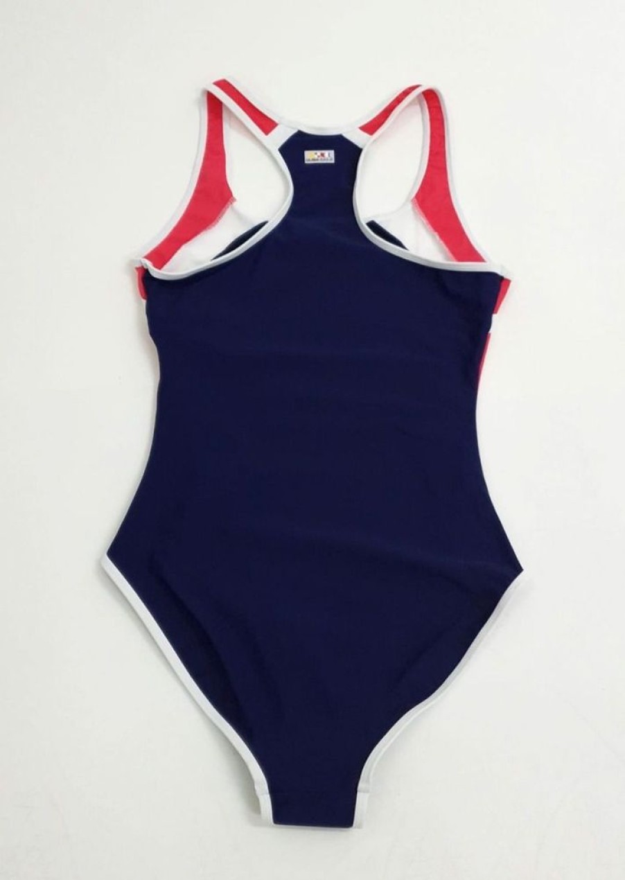 Quba & Co Tria X-Series Navy And Red One Piece Swimsuit Best