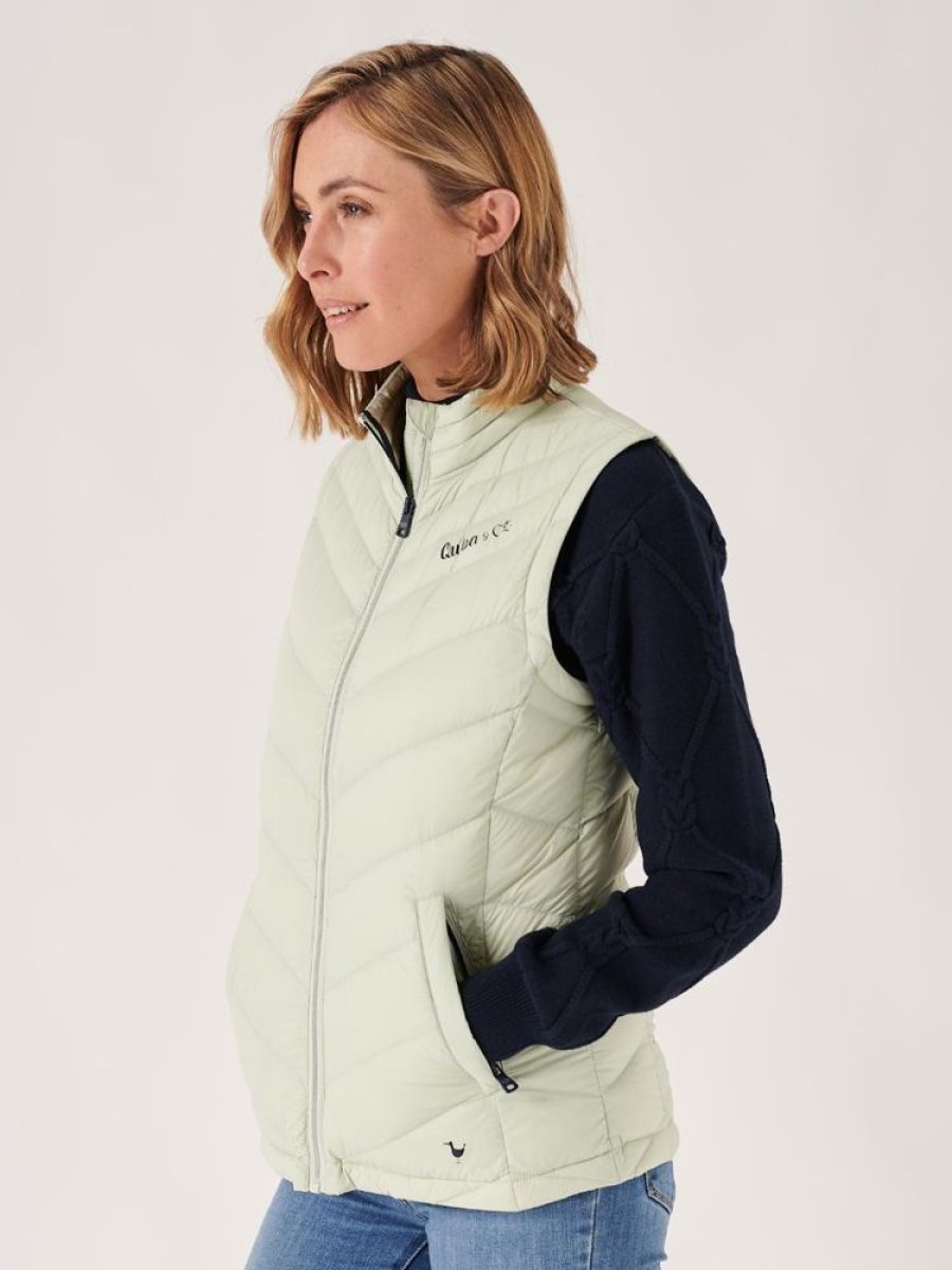 Quba & Co Alness Light Green Down Gilet Hot