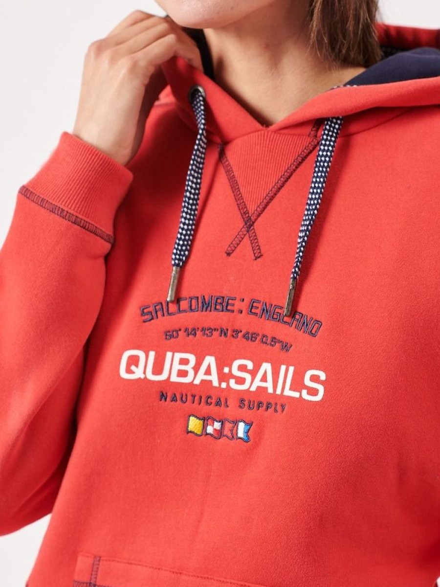 Quba & Co Snorum Red X-Series Quba Sails Logo Hoodie Online