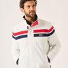 Quba & Co White Striped X-Series Bomber Jacket - Yakano Wholesale