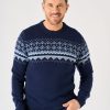 Quba & Co Navy Merino Rich Knitted Jumper - Lifestyle - Drayton New