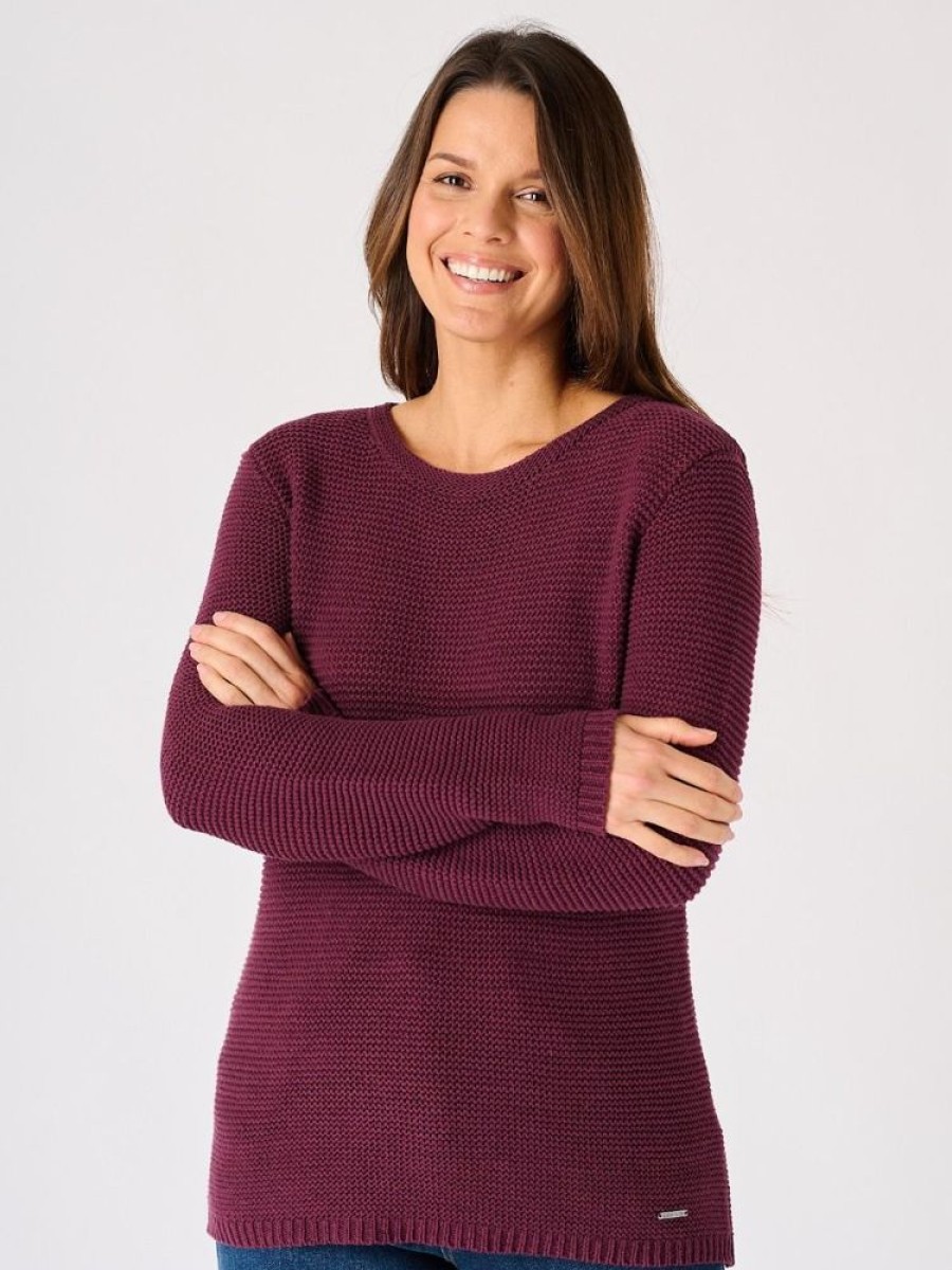 Quba & Co Fig Cotton Tape Yarn Knitted Jumper - Skua Best