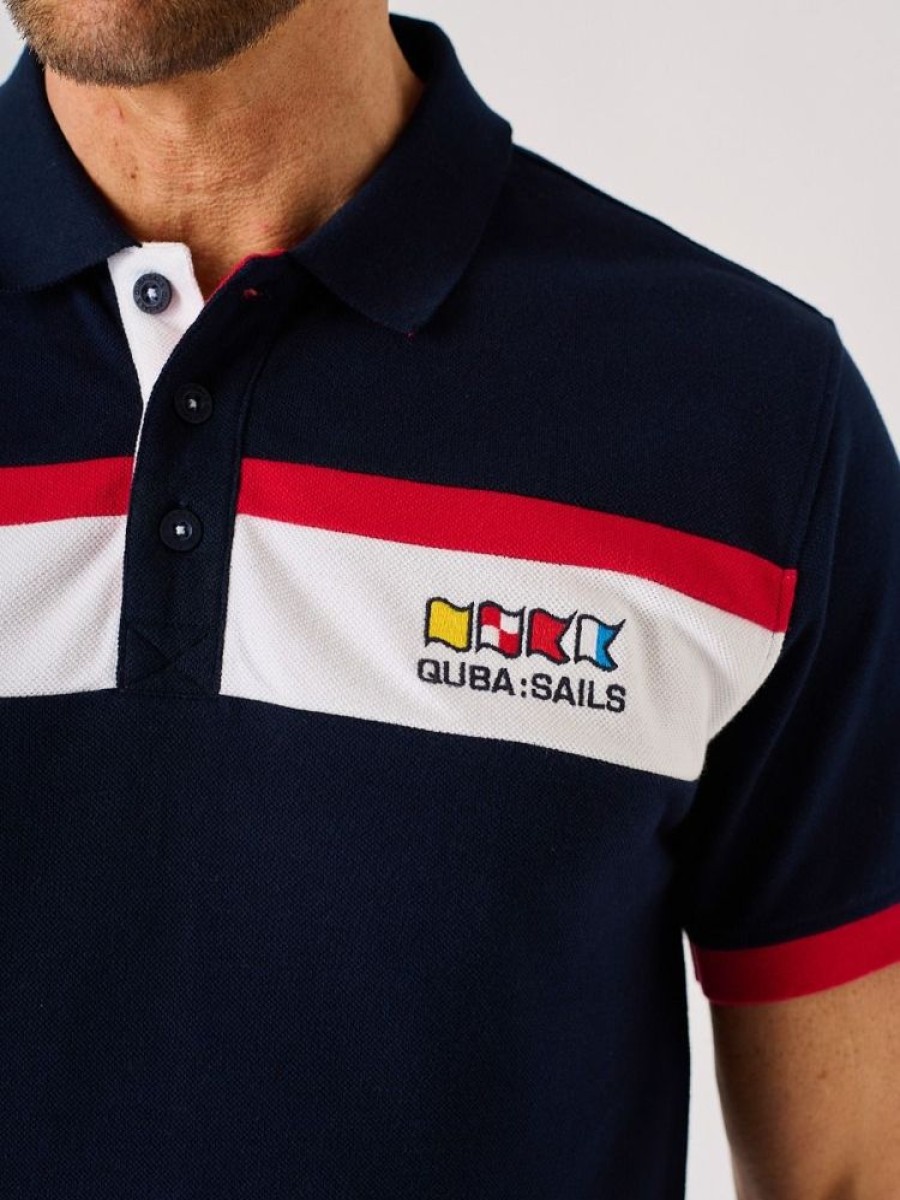 Quba & Co Navy X-Series Classic Design Polo Shirt - Purley Hot