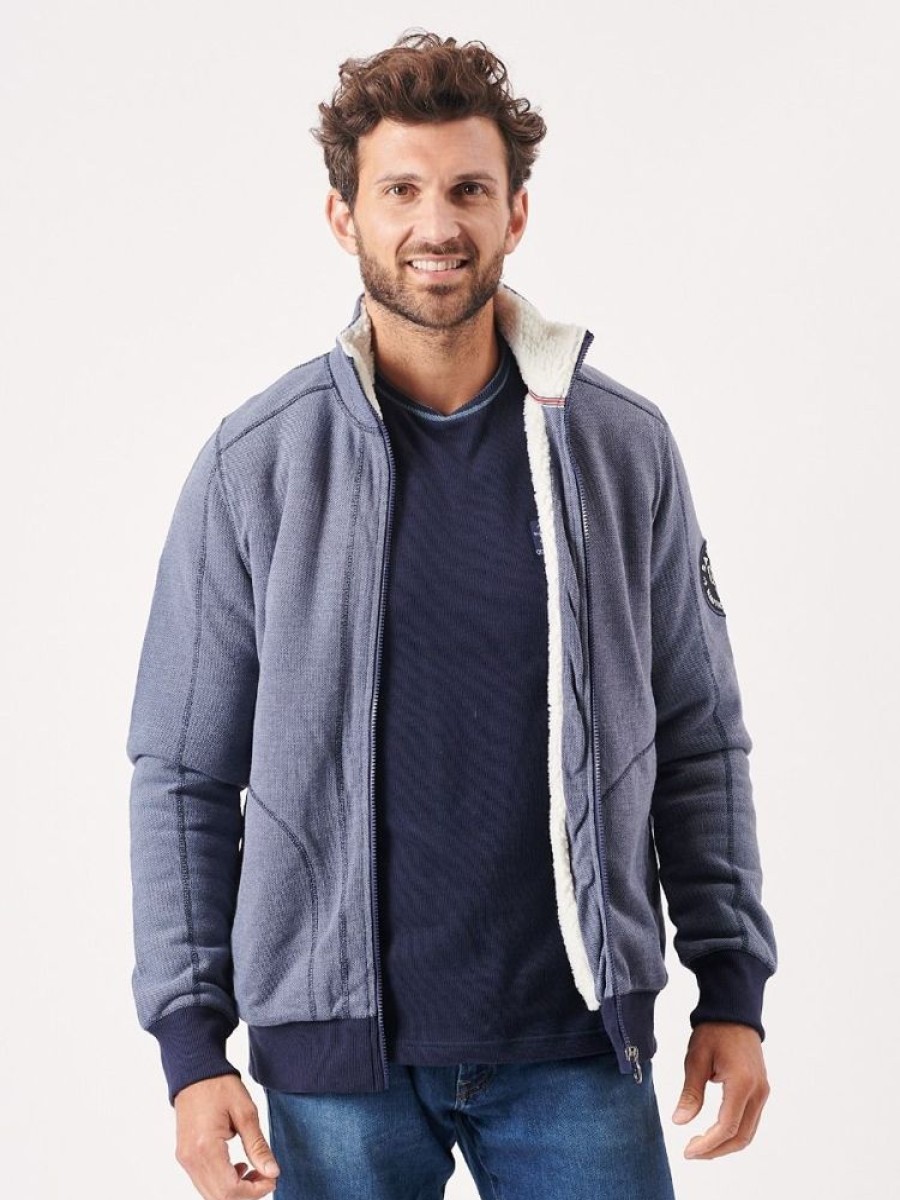 Quba & Co Morcote Borg Lined Zip Sweatshirt Online