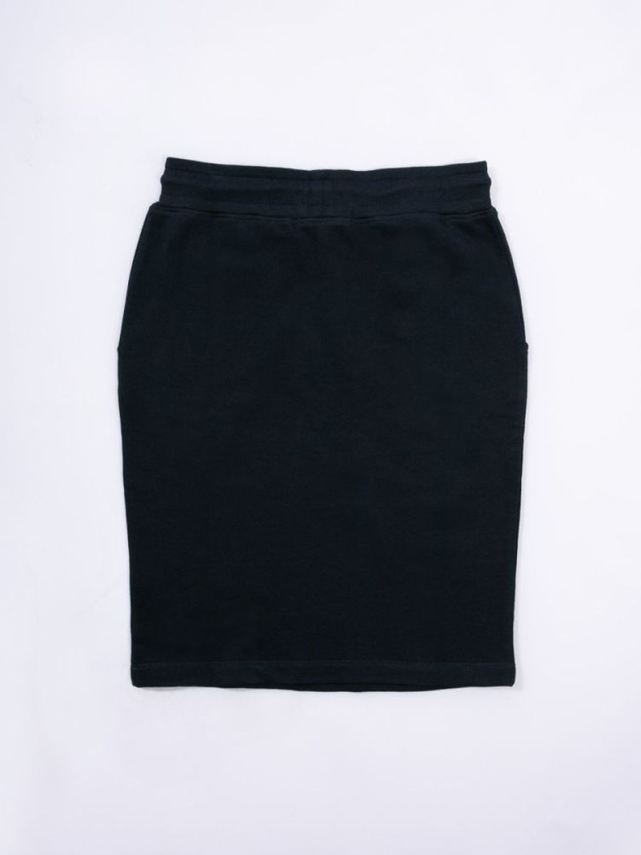 Quba & Co Sedum Jersey Midi Skirt Dark Navy Best