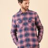 Quba & Co Vulpera Zip Up Multicoloured Checked Shirt Wholesale