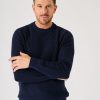 Quba & Co Dark Navy Lifestyle Merino Rich Knitted Jumper - Brampton Hot